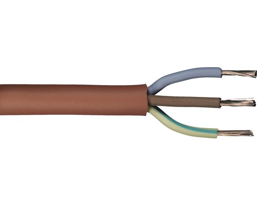 Tuyau flexible en silicone SIH-J 3x1,5 mm² bordeaux au mètre / câble silicone