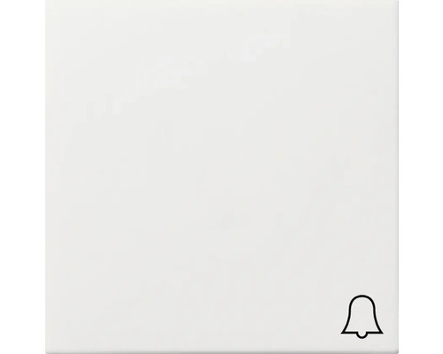 Manette avec symbole Sonnette bascule Gira Interrupteur plat blanc pur brillant