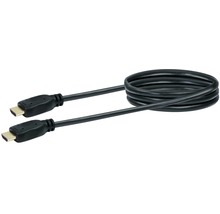 Schwarzes HDMI Kabel mit zwei Anschlüssen
