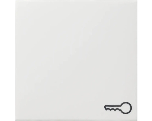 Manette avec symbole Clé bascule Gira Standard 55 Event Event Opak blanc pur brillant-0