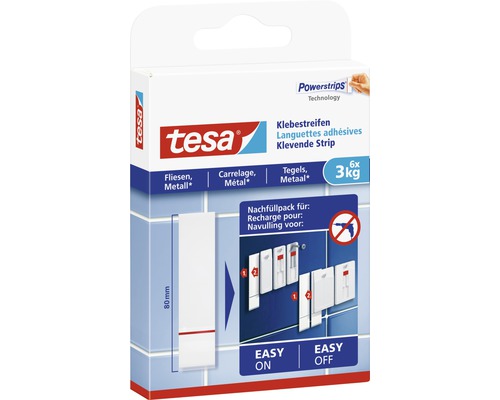 Tesa Powerstrips Klebestreifen Nachfüllpackung 6 Stück