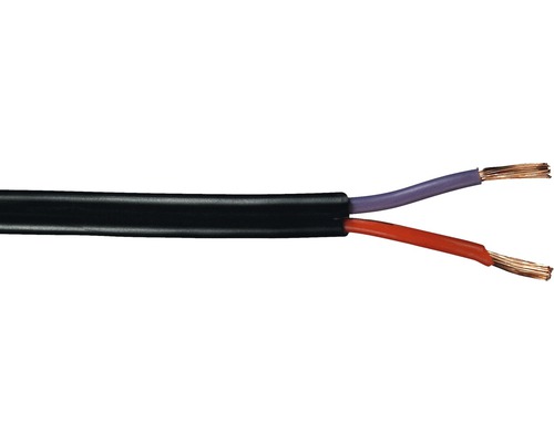 Câble basse tension 2x1,5 mm² noir au mètre