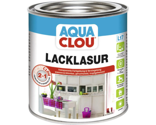 Lasure laque Clou Combi Aqua L17 incolore 375 ml Boîte de lasure Aqua Clou