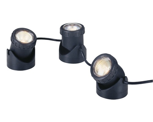 Ensemble de projecteurs HEISSNER Aqua Light LED lot de 3 55 mm