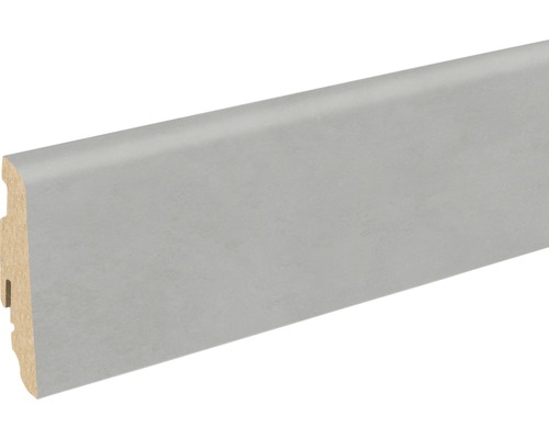 SKANDOR Sockelleiste Beton hell FOFA738 FU060L 19 x 58 x 2400 mm Sockelleiste aus Holz