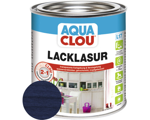 Lasure laque Clou Combi Aqua L17 bleu 375 ml