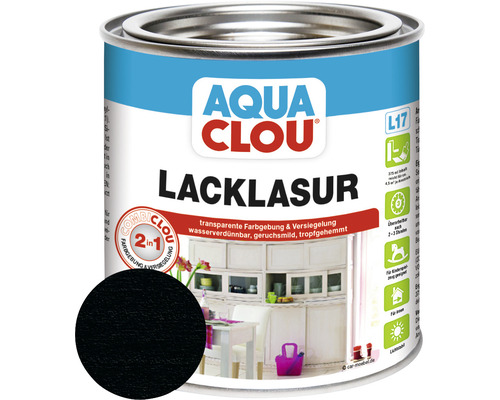 Lasure laque Clou Combi Aqua L17 noir 375 ml
