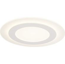 Plafonnier LED à intensité lumineuse variable 28 W 2800 lm 3000 K blanc chaud Ø 350 mm Karia blanc-thumb-0