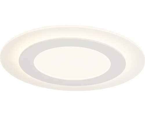 Plafonnier LED à intensité lumineuse variable 28 W 2800 lm 3000 K blanc chaud Ø 350 mm Karia blanc-0