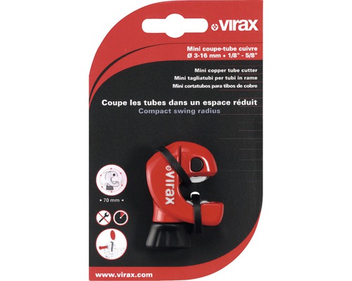 Mini coupe-tube cuivre 3-16 mm virax-Mini coupe-tube cuivre VIRAX