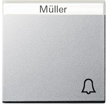 Plaque nominative avec symbole de sonnette et le nom Müller