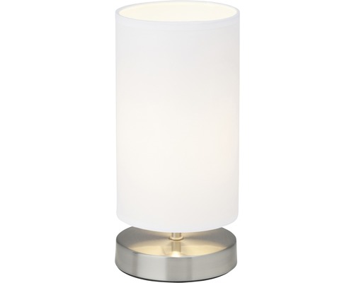 Lampe de table avec abat-jour cylindrique et pied en métal