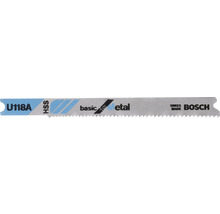 Lame de scie sauteuse Bosch U118A HSS Basic for Metal