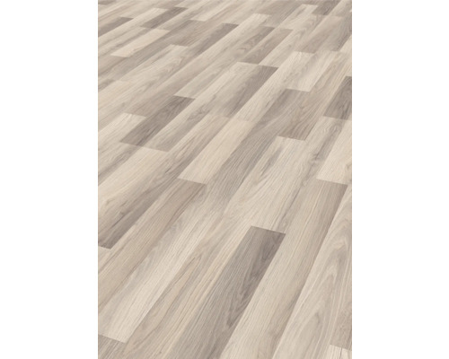 Revêtement de sol posé aspect bois.