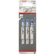 Lames de scie sauteuse Bosch U118A HSS en set