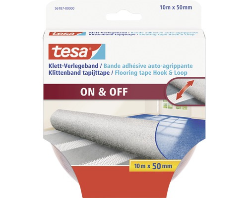 tesa Klett bande adhésive pour revêtement de sol 10 m x 50 mm