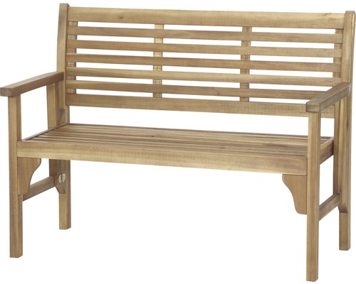 Banc de jardin Siena Garden Lovera bois 2 places marron