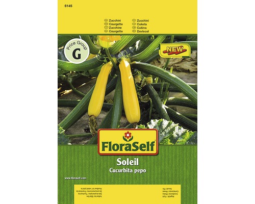 Paquet de graines de courgettes FloraSelf Soleil