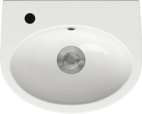 Handwaschbecken Parva 40 cm links weiß