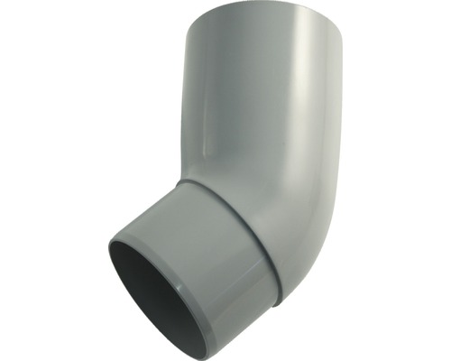 Coude pour tuyau de descente Marley plastique rond 45 degrés gris fenêtre RAL 7040 DN 75 mm-0
