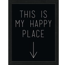 Gerahmtes Bild This Happy Place 35x45 cm