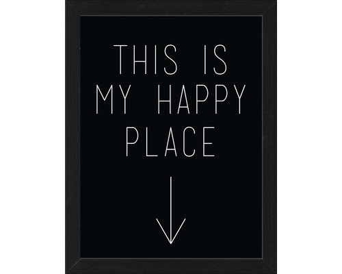 Tableau encadré This Happy Place 35x45 cm