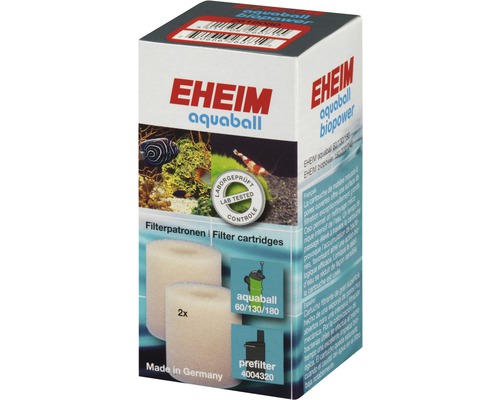 cartouche filtrante Eheim pour Aquaball 2208-2212, 2 unités
