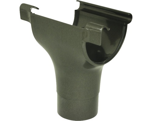 Naissance de Gouttière Marley plastique rond anthracite métallique DN 100/75 mm Évacuation de gouttière en plastique