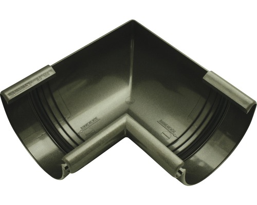 Angle intérieur plastique semi-circulaire 90 degrés anthracite Marley métallique DN 100 mm