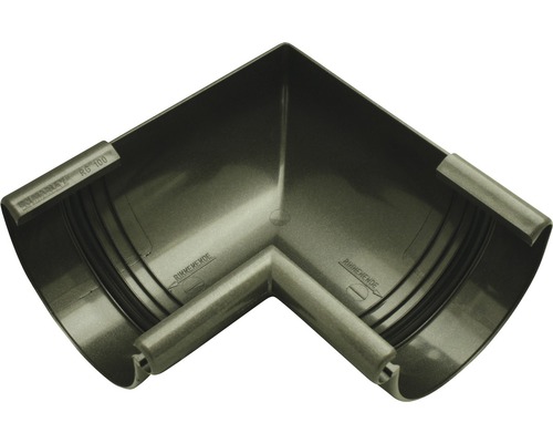 Angle intérieur plastique semi-circulaire 90 degrés anthracite Marley métallique DN 125 mm