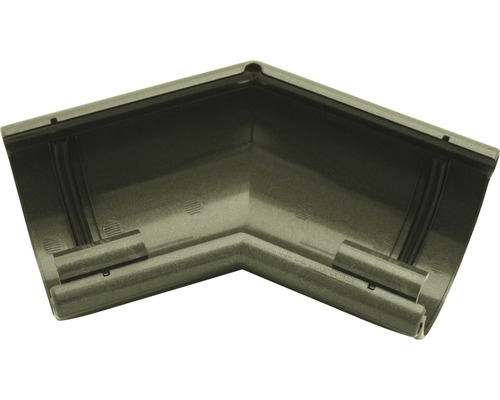 Angle intérieur et extérieur plastique semi-circulaire Marley 135 degrés anthracite métallique DN 100 mm