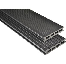 Lame de plancher Konsta WPC Futura gris-marron mat 26x145 mm (marchandise au mètre)-thumb-0