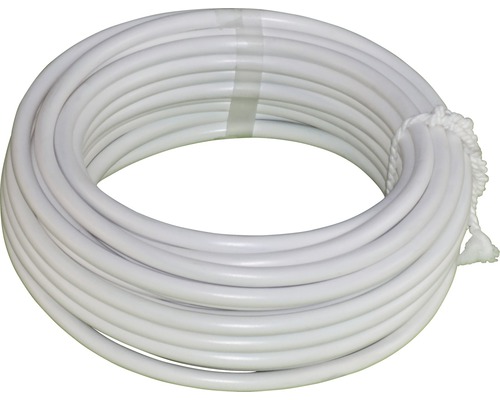 Aufgerollter, transparenter und farbloser PVC-Schlauch