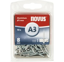 Novus Blindnieten Aluminium Ø 3x8 mm 70er Pack-thumb-1