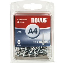 Rivets aveugles Novus aluminium Ø 4x6 mm, paquet de 70-thumb-1
