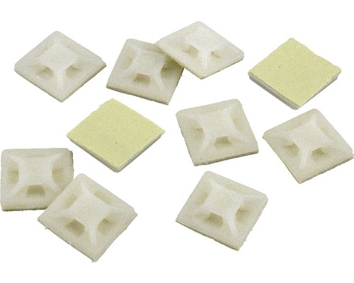 Mehrere Kabelbinderbefestigungen zur Kabelorganisation