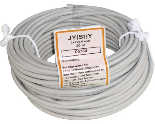 Telefonleitung JY(St)Y 2x2x0,6 mm, 20 Meter Rolle