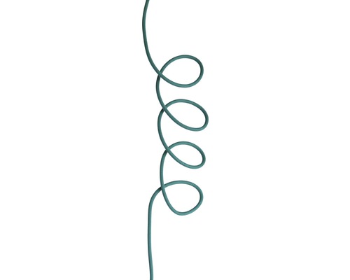 Textilkabel formfähig T03VVT-F 2x0,75 + CU grün 1,5 m Spiralförmiger Schlauch