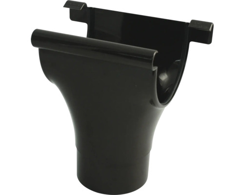 Naissance de gouttière Marley plastique rond marron chocolat RAL 8017 DN 100/75 mm Évacuation de gouttière en plastique