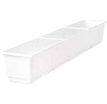 Jardinière Geli Standard, plastique, 100x17x14 cm, blanc