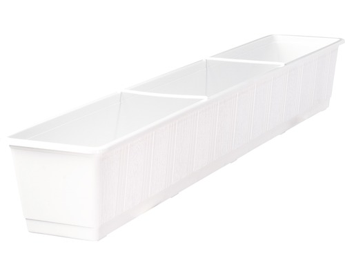 Jardinière Geli Standard, plastique, 100x17x14 cm, blanc