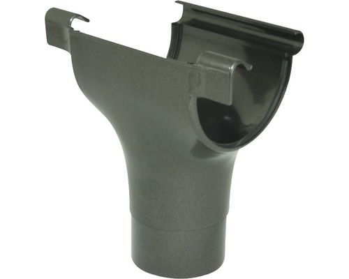 Naissance de Gouttière Marley plastique rond anthracite métallique DN 75/53 mm Raccord de tuyau de descente de gouttière