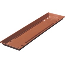 Soucoupe pour jardinière geli plastique 59 x 15 x 2,5 cm terre cuite