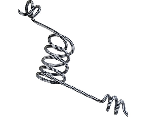 Câble textile tressé en forme sinueuse