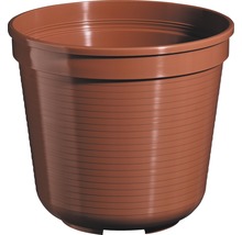 Pot de fleurs Geli, plastique, Ø 24 H 20.5 cm, terre cuite