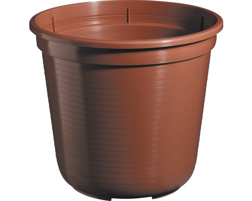 Pot de fleurs Geli, plastique, Ø 35.5 H 31.5 cm, terre cuite Pot de fleurs en plastique