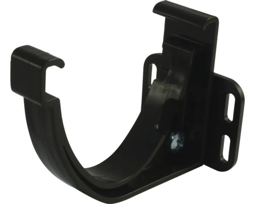 Support de gouttière Marley Duplex plastique marron chocolat RAL 8017 DN 80 mm Support de gouttière en plastique
