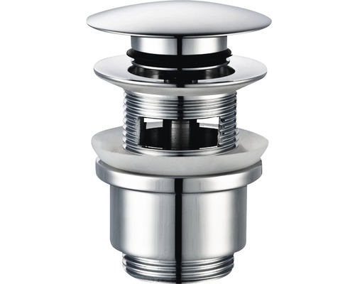 veporit. Druckknopf Ablaufventil verchromt 1 1/4" Ventil für Waschbecken