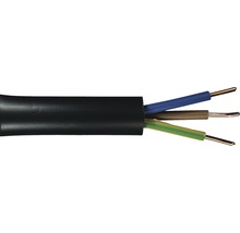 Câble souterrain NYY-J 3x1,5 mm² 10 m noir-thumb-0