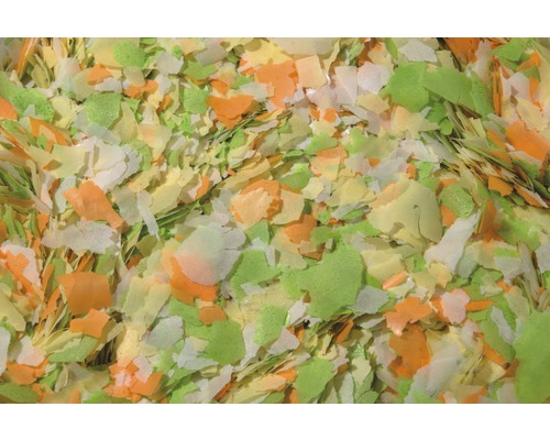 Nourriture pour poissons de bassin dobar en flocons mélange, 750 g Gros plan sur des aliments en flocons pour poissons